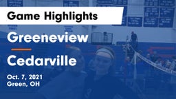 Greeneview  vs Cedarville  Game Highlights - Oct. 7, 2021