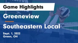 Greeneview  vs Southeastern Local  Game Highlights - Sept. 1, 2022