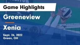 Greeneview  vs Xenia  Game Highlights - Sept. 26, 2022