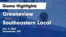 Greeneview  vs Southeastern Local  Game Highlights - Oct. 5, 2023