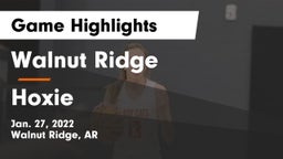 Walnut Ridge  vs Hoxie  Game Highlights - Jan. 27, 2022