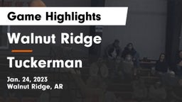 Walnut Ridge  vs Tuckerman  Game Highlights - Jan. 24, 2023