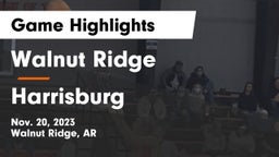 Walnut Ridge  vs Harrisburg  Game Highlights - Nov. 20, 2023