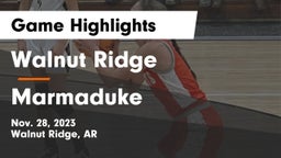 Walnut Ridge  vs Marmaduke  Game Highlights - Nov. 28, 2023