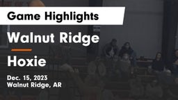 Walnut Ridge  vs Hoxie  Game Highlights - Dec. 15, 2023