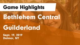 Bethlehem Central  vs Guilderland  Game Highlights - Sept. 19, 2019