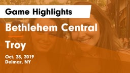 Bethlehem Central  vs Troy  Game Highlights - Oct. 28, 2019