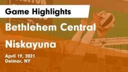 Bethlehem Central  vs Niskayuna  Game Highlights - April 19, 2021