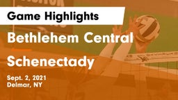 Bethlehem Central  vs Schenectady  Game Highlights - Sept. 2, 2021