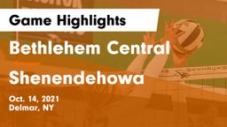 Bethlehem Central  vs Shenendehowa  Game Highlights - Oct. 14, 2021