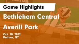 Bethlehem Central  vs Averill Park  Game Highlights - Oct. 20, 2022