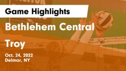 Bethlehem Central  vs Troy  Game Highlights - Oct. 24, 2022