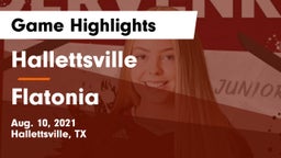 Hallettsville  vs Flatonia  Game Highlights - Aug. 10, 2021