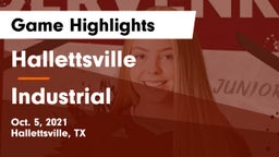 Hallettsville  vs Industrial  Game Highlights - Oct. 5, 2021