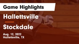 Hallettsville  vs Stockdale  Game Highlights - Aug. 12, 2022