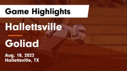 Hallettsville  vs Goliad  Game Highlights - Aug. 18, 2022