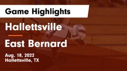 Hallettsville  vs East Bernard  Game Highlights - Aug. 18, 2022