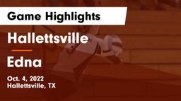 Hallettsville  vs Edna  Game Highlights - Oct. 4, 2022