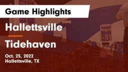 Hallettsville  vs Tidehaven  Game Highlights - Oct. 25, 2022