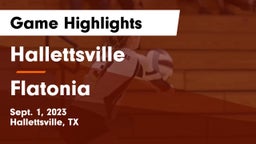 Hallettsville  vs Flatonia  Game Highlights - Sept. 1, 2023