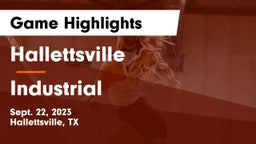 Hallettsville  vs Industrial  Game Highlights - Sept. 22, 2023