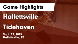 Hallettsville  vs Tidehaven  Game Highlights - Sept. 29, 2023