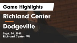 Richland Center  vs Dodgeville  Game Highlights - Sept. 26, 2019