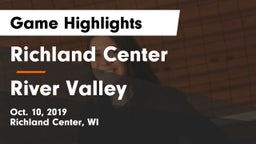 Richland Center  vs River Valley  Game Highlights - Oct. 10, 2019