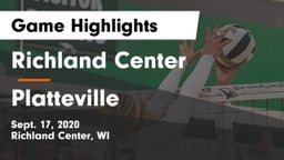 Richland Center  vs Platteville  Game Highlights - Sept. 17, 2020