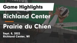 Richland Center  vs Prairie du Chien  Game Highlights - Sept. 8, 2022