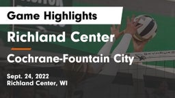 Richland Center  vs Cochrane-Fountain City  Game Highlights - Sept. 24, 2022