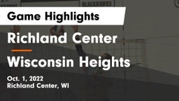 Richland Center  vs Wisconsin Heights  Game Highlights - Oct. 1, 2022