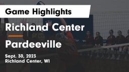Richland Center  vs Pardeeville  Game Highlights - Sept. 30, 2023