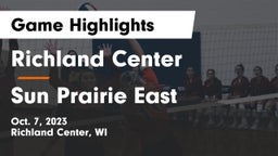 Richland Center  vs Sun Prairie East  Game Highlights - Oct. 7, 2023