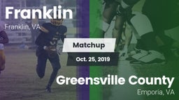 Matchup: Franklin vs. Greensville County  2019