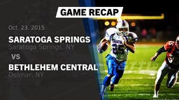 Recap: Saratoga Springs  vs. Bethlehem Central  2015