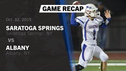 Recap: Saratoga Springs  vs. Albany  2015