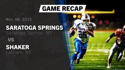 Recap: Saratoga Springs  vs. Shaker  2015
