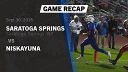 Recap: Saratoga Springs  vs. Niskayuna  2016