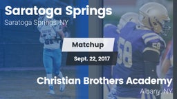 Matchup: Saratoga Springs vs. Christian Brothers Academy  2017