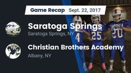 Recap: Saratoga Springs  vs. Christian Brothers Academy  2017
