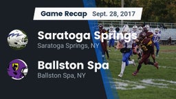 Recap: Saratoga Springs  vs. Ballston Spa  2017