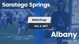 Matchup: Saratoga Springs vs. Albany  2017