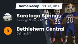 Recap: Saratoga Springs  vs. Bethlehem Central  2017