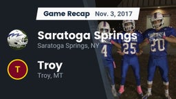 Recap: Saratoga Springs  vs. Troy  2017