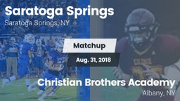 Matchup: Saratoga Springs vs. Christian Brothers Academy  2018