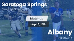 Matchup: Saratoga Springs vs. Albany  2018