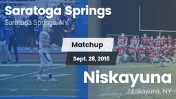 Matchup: Saratoga Springs vs. Niskayuna  2018