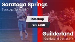 Matchup: Saratoga Springs vs. Guilderland  2018
