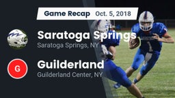 Recap: Saratoga Springs  vs. Guilderland  2018